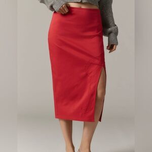 NWT Anthropologie Midi Pencil Skirt with Slit